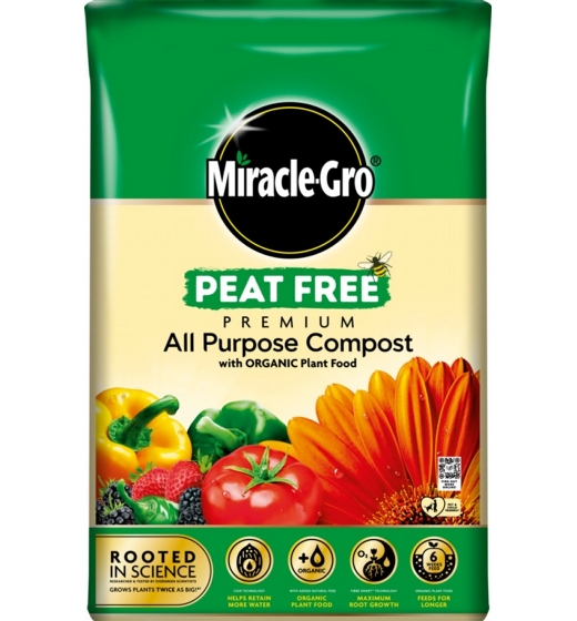 Miracle Gro All Purpose Organic Peat Free Compost 40L