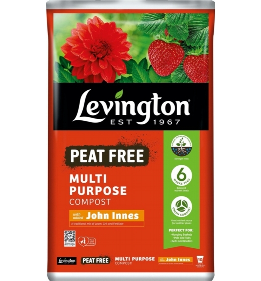 Levington Multi Purpose Peat Free Compost With John Innes 50L