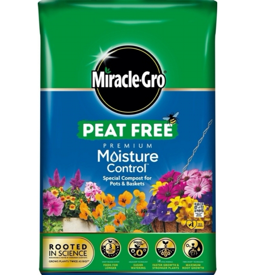 Miracle Gro Moisture Control Peat Free Compost 40L