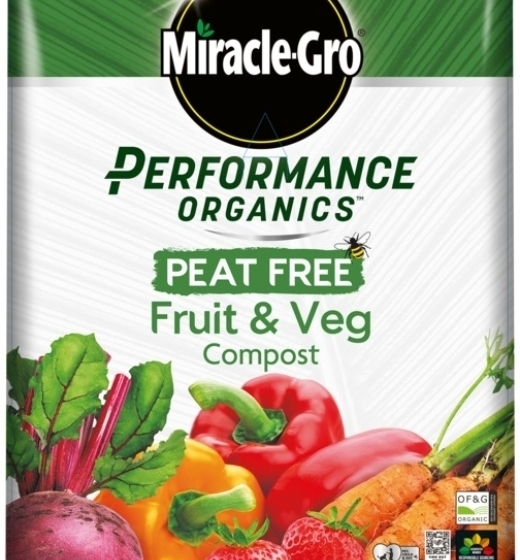 Miracle-Gro® Performance Organic Peat Free Fruit & Veg Compost 40L